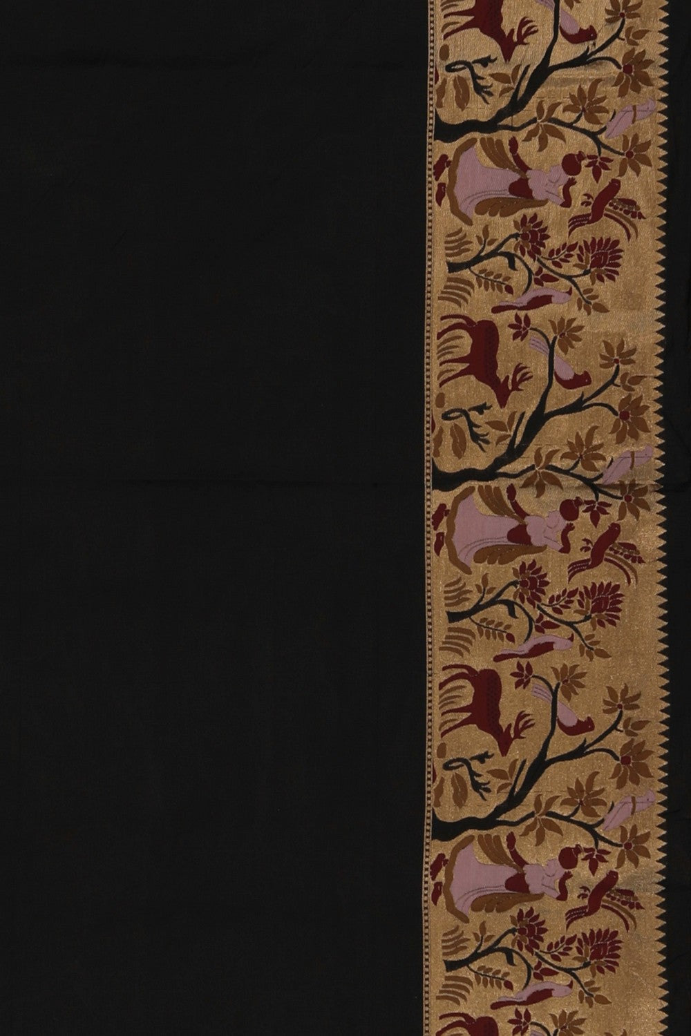 Image of Banarasi Silk Black Saree